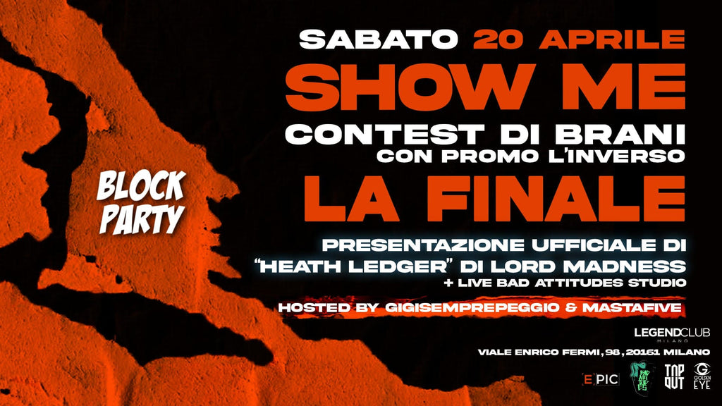SHOW ME Song Contest con Promo The Inverse, la final en el Legend Club Milán