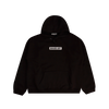 EMBROIDERED BOX LOGO HOODIE BLACK