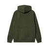 GRAFFITI EMBROIDERED LOGO ZIP HOODIE MILITARY GREEN